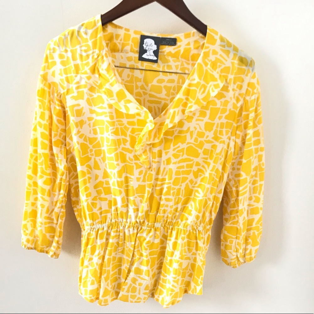 [Anthropologie] Girl from Savoy Top